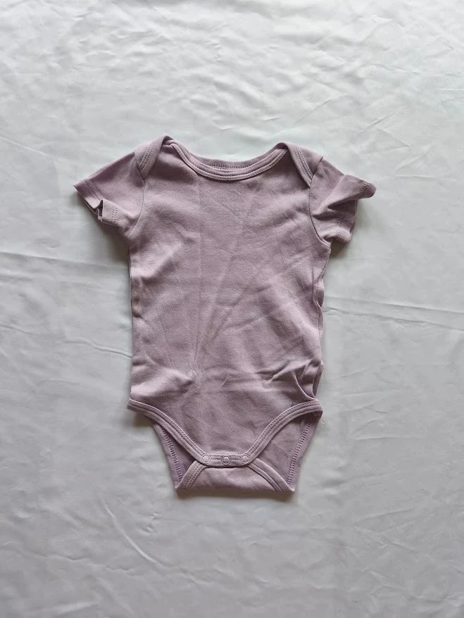 Body manches courtes In Extenso 3 mois lilas uni bébé